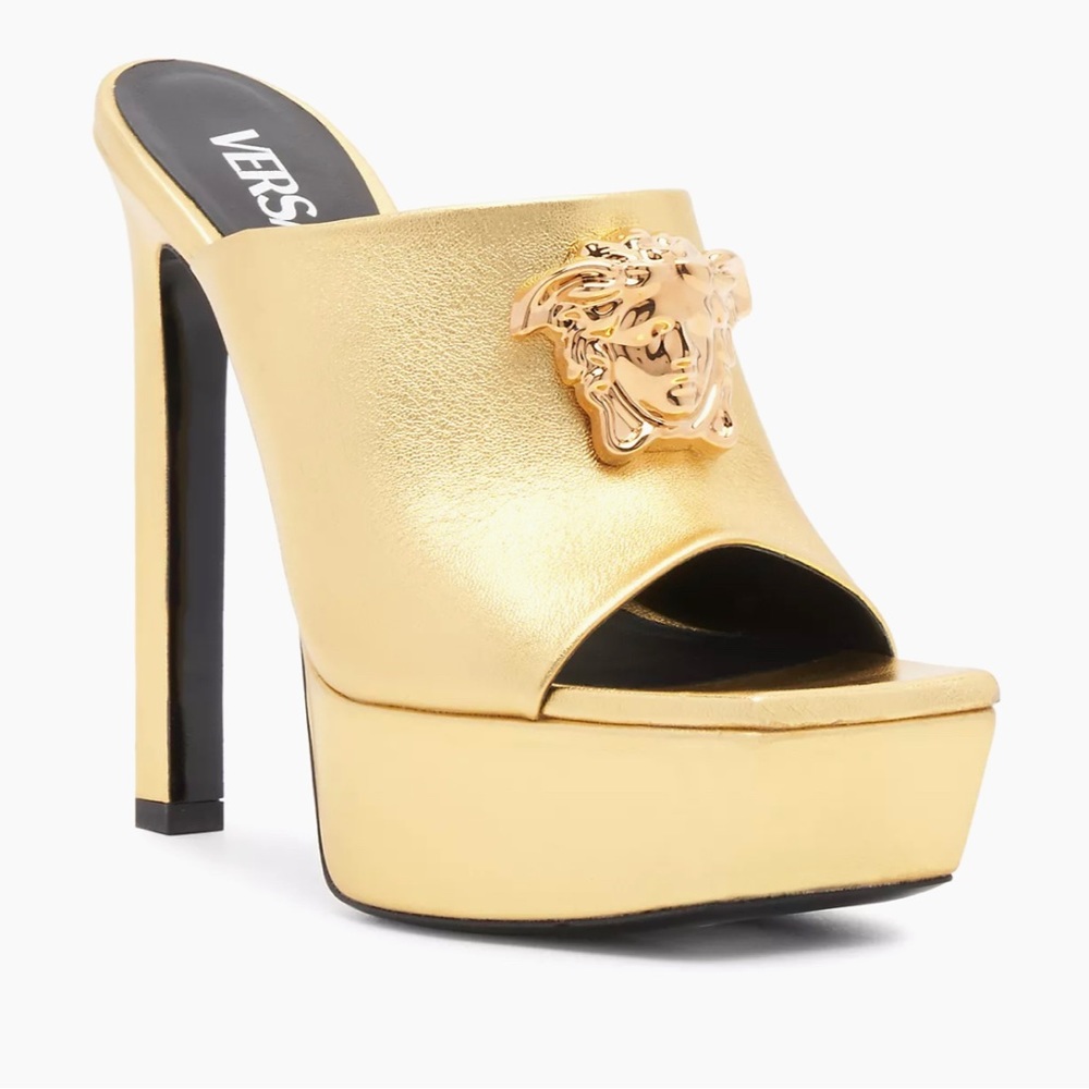 Versace Gold Mule 100% AUTHENTIC